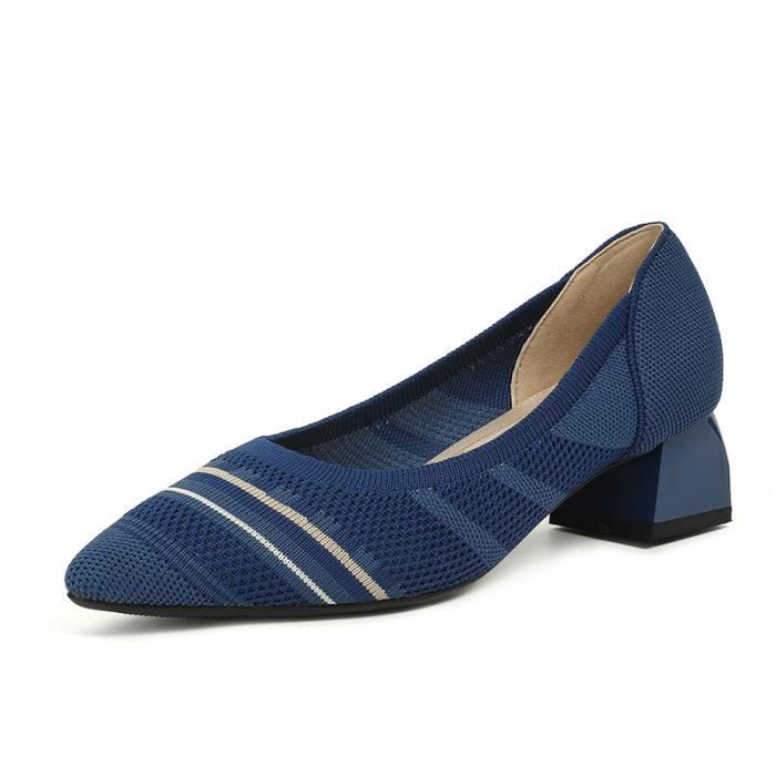 Escarpin bout store pointu petit talon