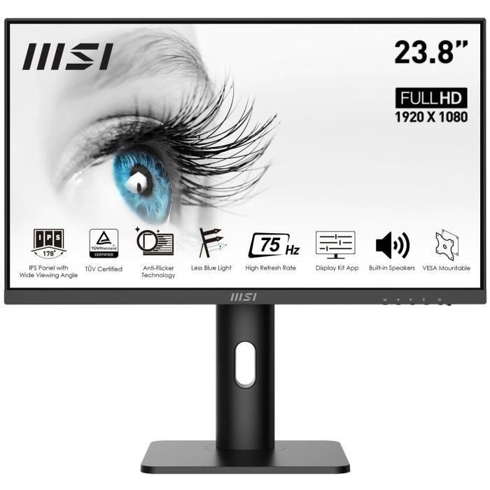 MSI Pro MP243P écran plat de PC 60 5 cm 23.8 1920 x 1080 pixels Full HD LCD Neuf - vue 5