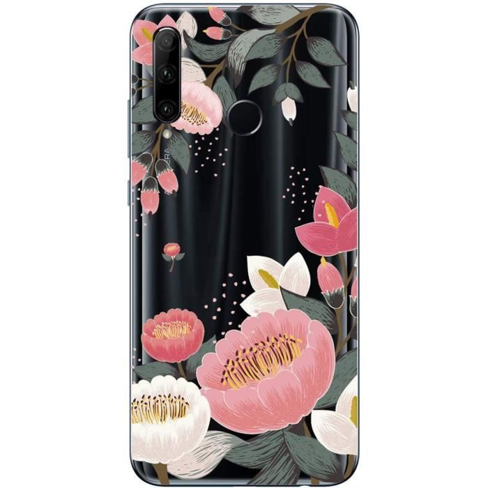 Coque Huawei Honor 20 Lite Souple Gel TPU Fleur