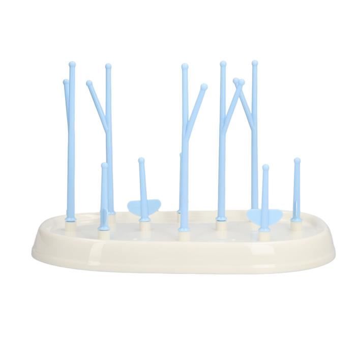 Egouttoir Biberons Égouttoir à Biberons Vertical GoMaihe - 12 Crochets - Sans BPA - Économiseur D'espace - Gris Séchage Biberons Hygiénique