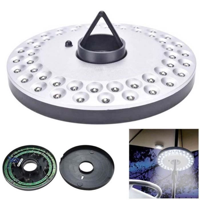 YZYOE Lampe Solaire Camping LED Rétro - Rechargeable, 3 Modes Luminosité, Lumière Blanche/Jaune/Chaude