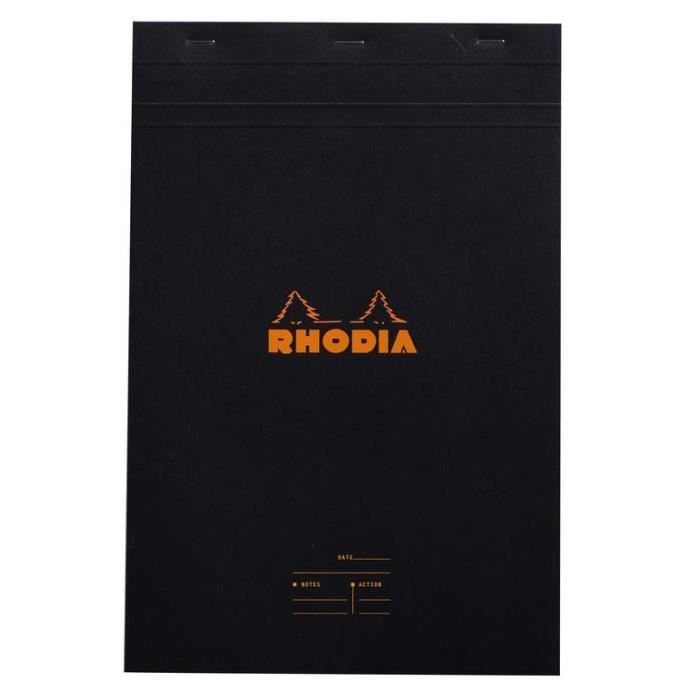 Meeting Pad agrafé BLACK N°19 A4+ 80F pré-imprimés détachables papier ...