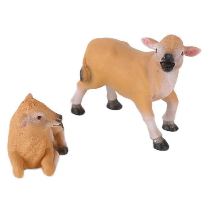 42 Mini Vaches Highlands En Résine - 6 Couleurs Pour Décoration Ferme Et Créations DIY