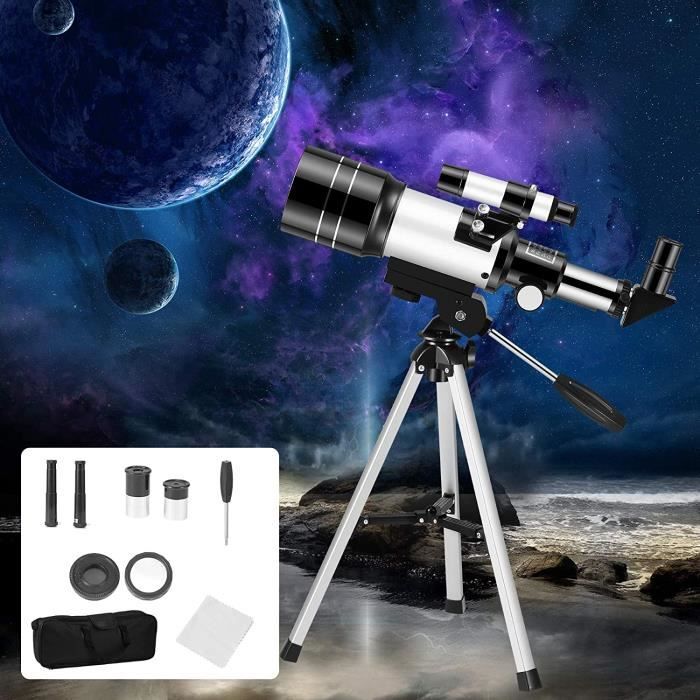 RUMOCOVO® Télescope pour planètes Télescope réfracteur HD 150X 15X 70mm pour l