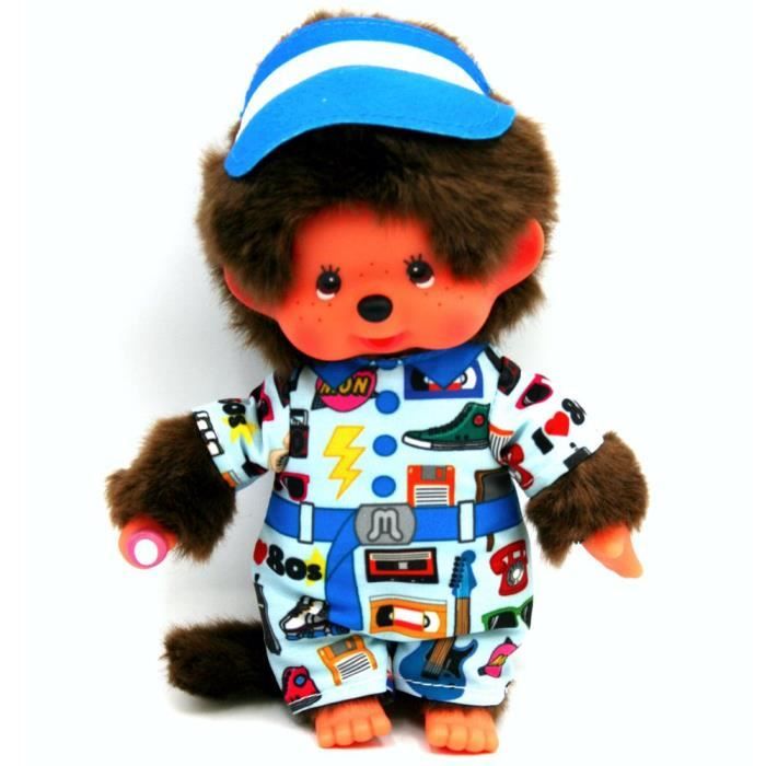 Poupée Monchhichi Garçon en Costume Années 80 - SEKIGUCHI - 20 cm