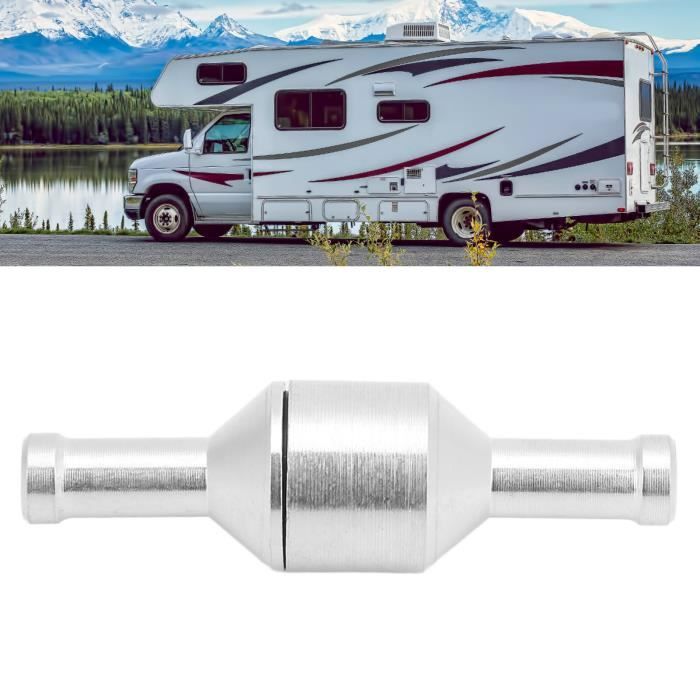 Clapet Anti-Retour Universel Alliage Aluminium 16mm - Pour Carburant, Huile, Eau - Pression 0,2-6 Bar