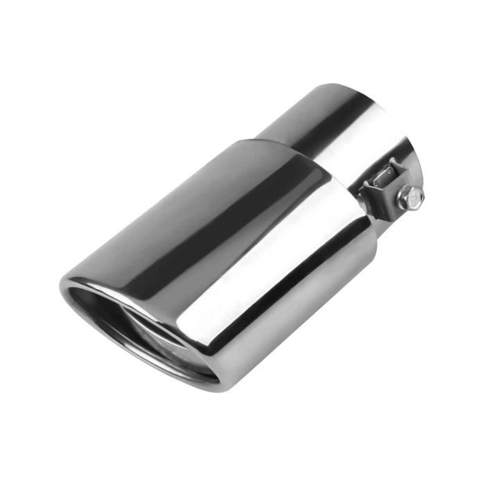 Embout D'échappement Universel 50mm En Acier Inox Chromé – Pour Un Son Sportif, Facile à Installer Sur La Plupart Des Voitures
