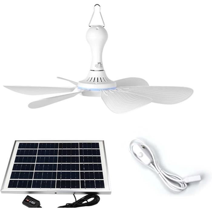 Ventilateur Solaire Extérieur étanche Avec Panneau Solaire - Idéal Serre, Abri, Garage