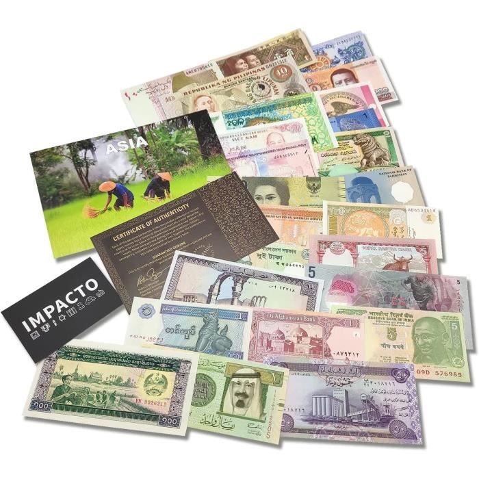 Billetophilie - Impacto Coleccionables Billets Du Monde. 16 Différents