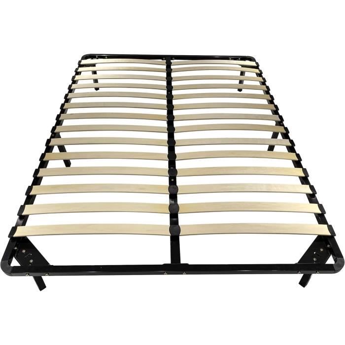 Sommiers à lattes 2X70x190 Haut de Gamme. - Matelas No Stress