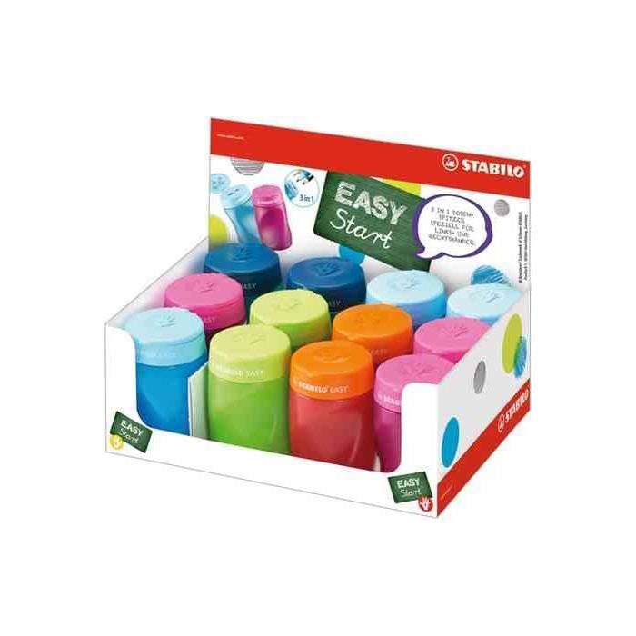 Taille-crayon - Avec Réservoir - Couvercle - 2 Trous - Grip 2001 Faber Castell 4005401838012