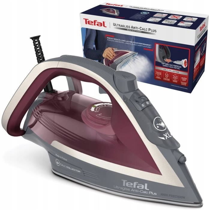 Tefal Ultragliss Anti calc Plus Fv6840e0 Fer à Repasser Fer à Vapeur - vue 2