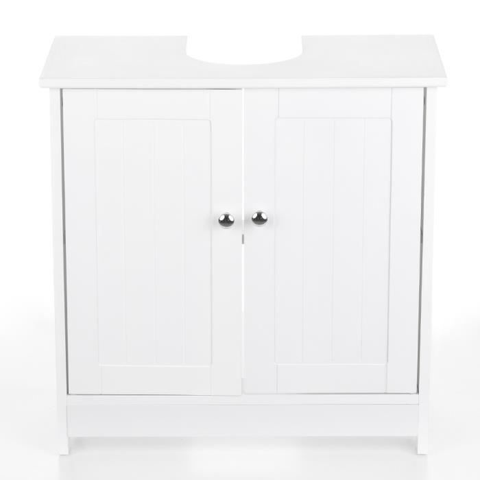 IKayaa Armoire de Rangement sous évier 2 couches 2 portes ...