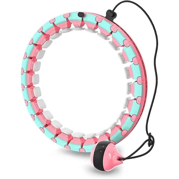 Hula Hoop Lesté Intelligent, 24 Nœuds Réglables, Exercice Brûlant Des Personnes Paresseuses, 120