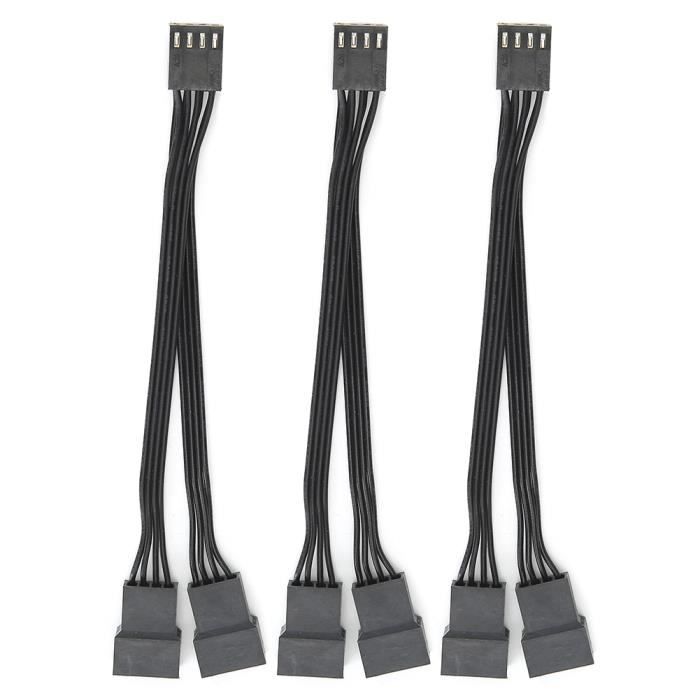 Lot De 50 Adaptateurs Câble D'alimentation Y Splitter 4 Broches Mâle Vers 2 Femelles - Pour CD/HD Drive PC