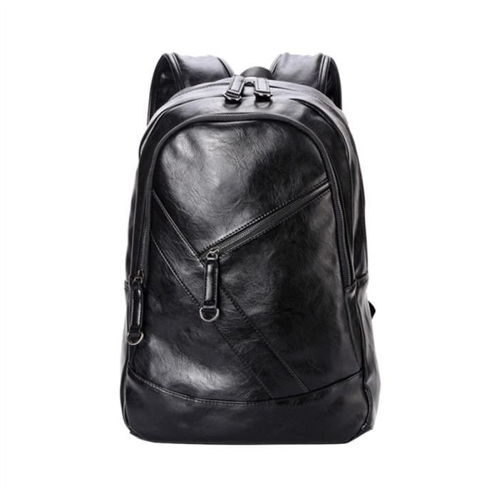 Sac à Dos Caius En Cuir Véritable Pour Homme - Idéal Pour Ordinateur Portable, Style Professionnel Et Pratique