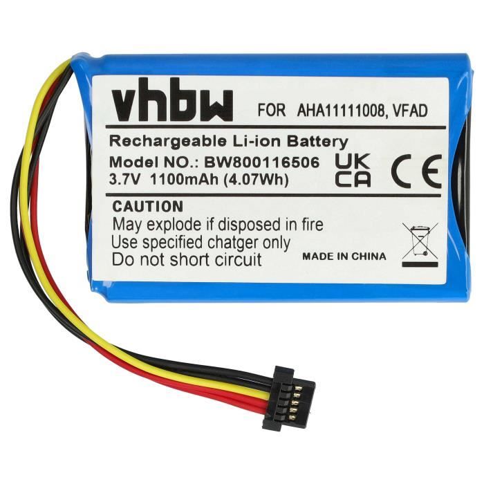 vhbw Batterie compatible avec TomTom Go 4FL50 GPS, appareil de navigation (1100mAh, 3,7V, Li-ion)