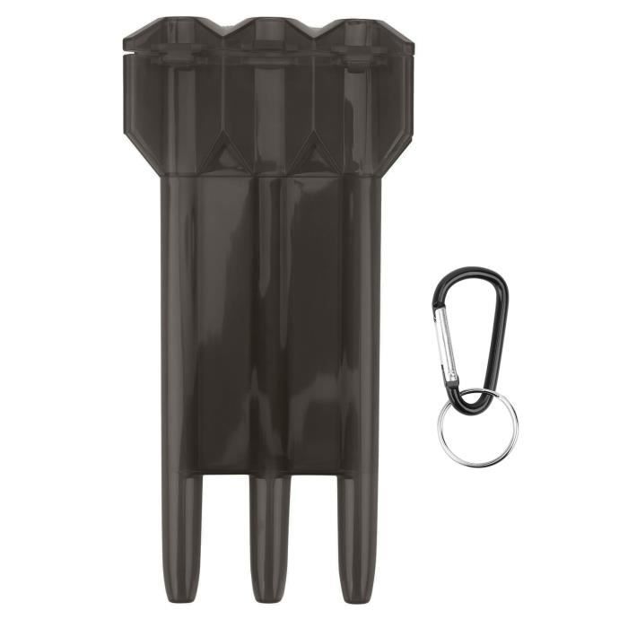 PATIKIL Boîte De Rangement Portable Pour Fléchettes En Aluminium - Étui Léger Et Solide Noir Pour Pointes Souples Et Accessoires