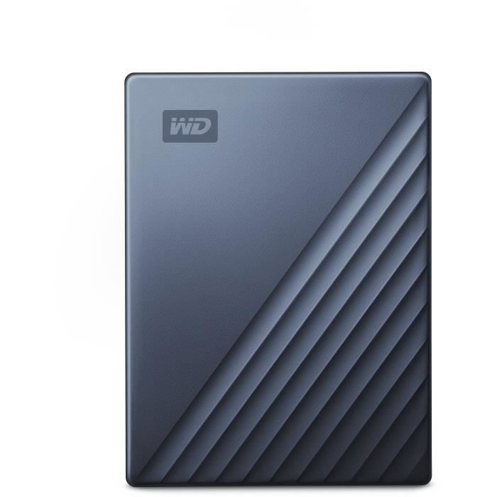 Disque dur externe portable - WESTERN DIGITAL - My Passport Ultra - 2 To - USB 3.0 - Bleu