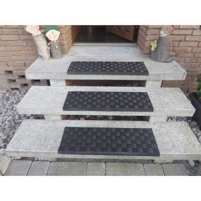 westfalia bande de revetement antiderapant caoutchouc pour marches d escalier exterieur couleur noir cdiscount maison