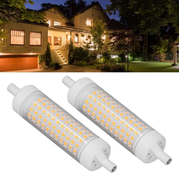 Ampoule LED R7S COB - 25W Blanc Chaud - Longueur 78 Mm - Dimmable - Remplacement Halogène 220V - 8