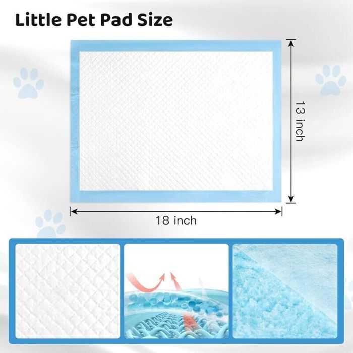 Lot De 100 Tapis D'entraînement Pour Chien - 33x45 Cm, 5 Couches, Anti-fuite, Surface à Séchage Rapide