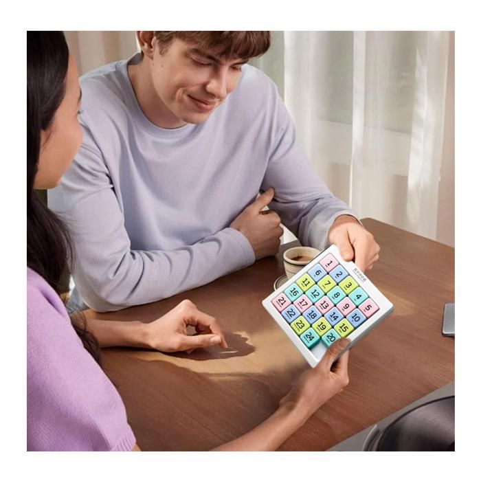 Puzzle Numérique Coulissant SUPVOX – Jeu éducatif En ABS Pour Garçons Et Filles – Développe La Logique Et La Reconnaissance Des Nombres