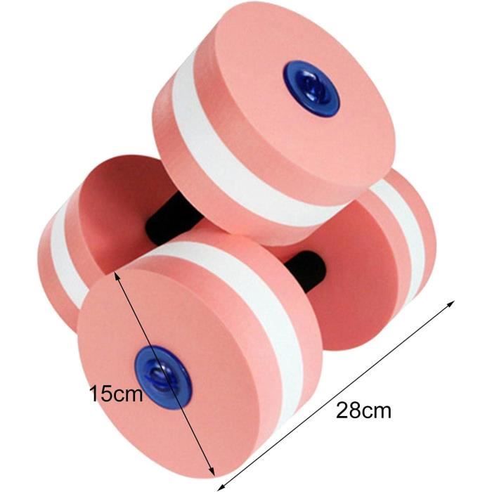 Lot 2 Haltères Aquatiques EVA – Mousse Bleue 10,6x5,9 Pouces, Flottantes, Pour Aquagym