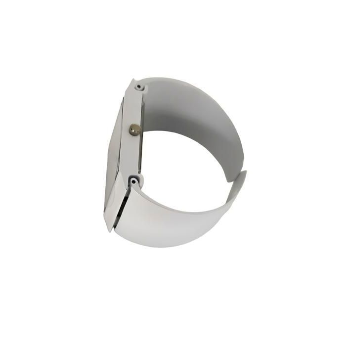 Montre Femme Jean Patrick Bracelet Rigide Émail Blanc