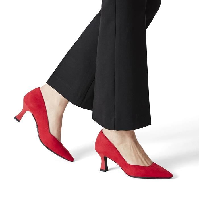 Escarpins Tamaris Rouge Talon aiguille Technologie Anti Slide brevetee Achat Vente Escarpins Tamaris Rouge Talon aiguille Technologie Anti Slide brevetee pas cher Cdiscount
