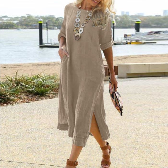 Robe femme online kaki