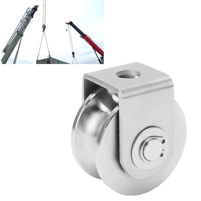 SALALIS Roue à Rainure En U Poulie De Voie D'acier Inoxydable De Roue