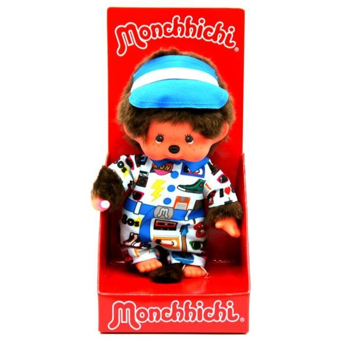 Poupée Monchhichi Garçon en Costume Années 80 - SEKIGUCHI - 20 cm