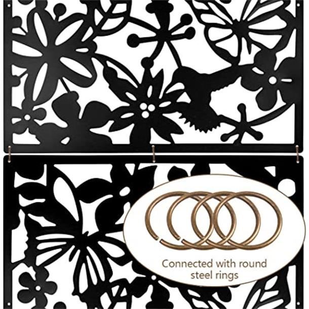 Yizunnu - 24 Paravents Suspendus En PVC 40x40cm - Blanc | Séparateur D'espace Design