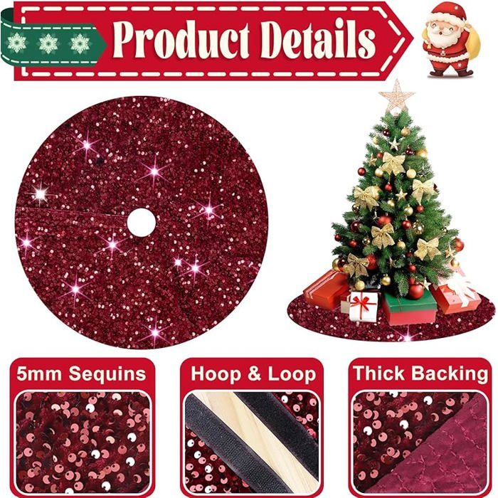 Jupe De Noël Pour Femme - Taille élastique - Plissée - Ligne A - Fluide - Longue Jupe De Plage à Volants - Jupe D'été, Noir , Taille Unique