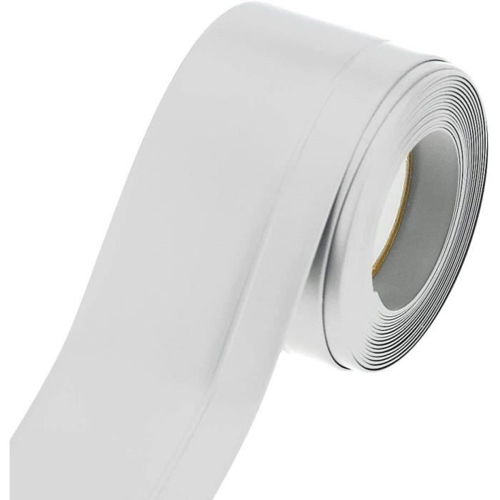 YushengTai Plinthe Adhésive PVC Gris – 12 Mètres – 30x30 Mm – Souple Et Flexible – Pour Cuisine Et Salle De Bain