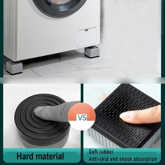 Tampons À Pied Machine À Laver Tapis Anti Vibration Socle Lave Linge Coussin de caoutchouc