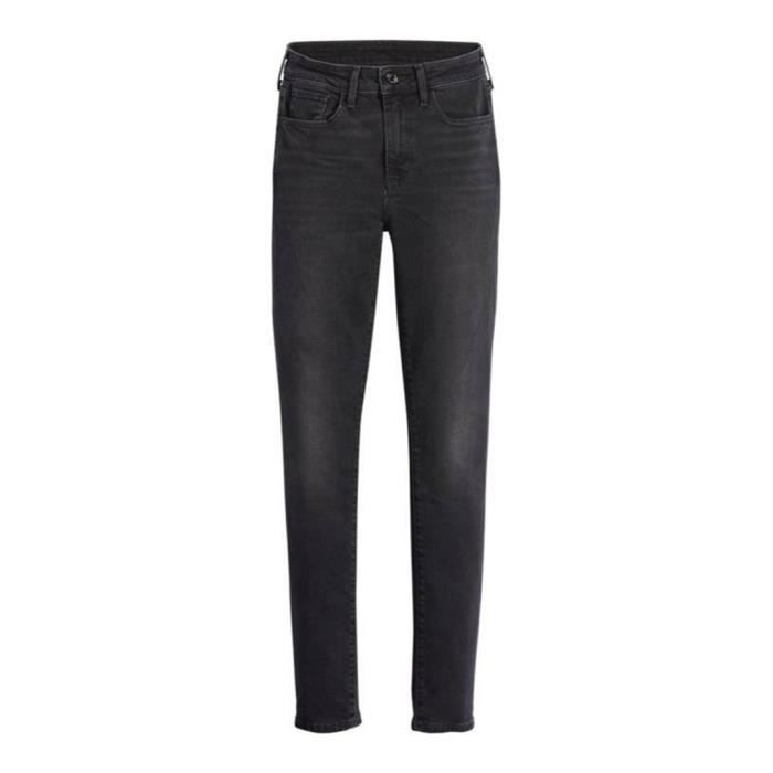 Levi s 724 High Rise Straight Jeans Femme Never Forget 25W 32L Z9777 black worn in Cdiscount Pret a Porter