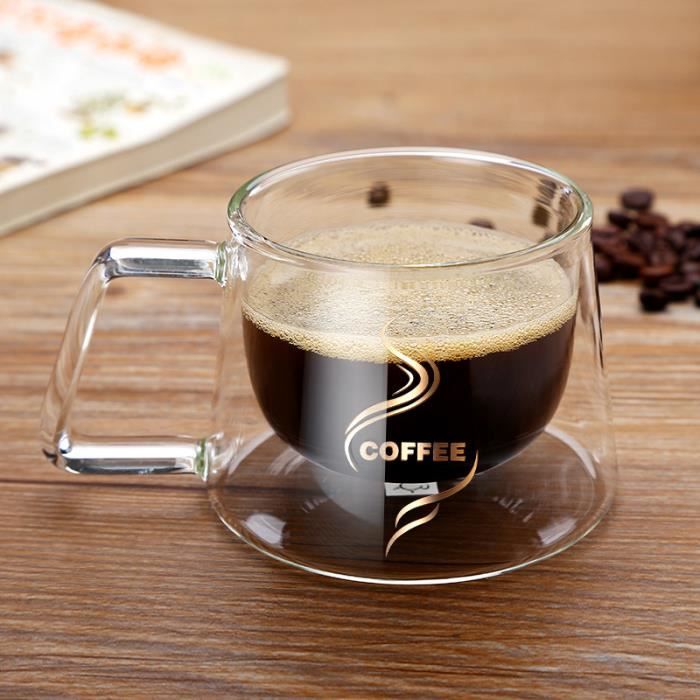 Verre Tasse à café double paroi 200 ml La Cafetiere Kitchen Craft - les 2