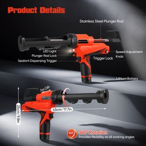 Test et avis du pistolet à cartouche sans fil Ryobi CCG1801MHG