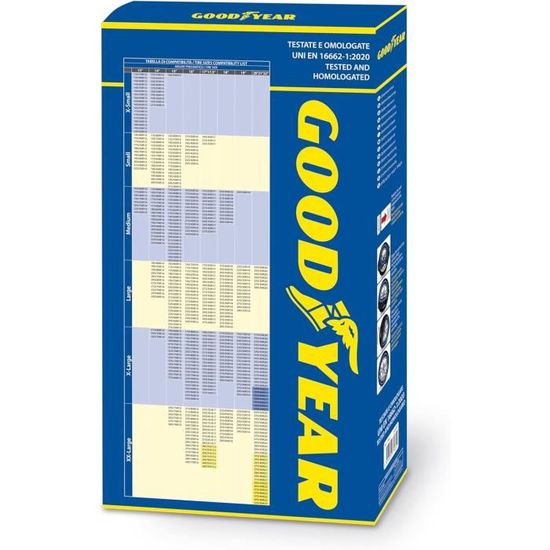 Chaussettes Taille XL Pour Chaussettes DE Glace DE Voiture Pneu 265/35-20 (77964) Ensemble DE 2 PIÈCES APPROUVÉ Goodyear Pour Voitures MONTÉES Sur Roues MOTRICES DE LA SÉRIE Star Gripper