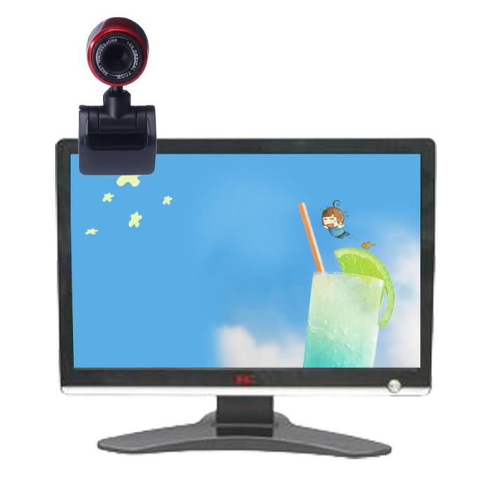 Couleur A USB 2.0 Webcam HD Caméra Webcam Avec Micro Pour Ordinateur  Portable PC De Bureau Mini Caméra Web av - Cdiscount Informatique