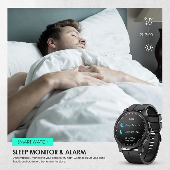 GOKOO Montre Connect e Homme Femme Smartwatch Bluetooth Sport