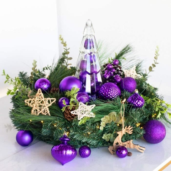 Boules De Noël En Velours 8 Cm Incassables - Lot Avec 9 Modèles Colorés, Décoration élégante Pour Sapin Et Intérieur - 13