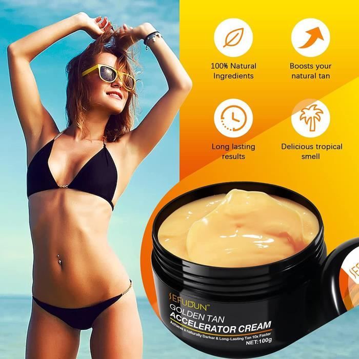 Autobronzant 2 Pi ces Lotion acc l ratrice de bronzage Ambre