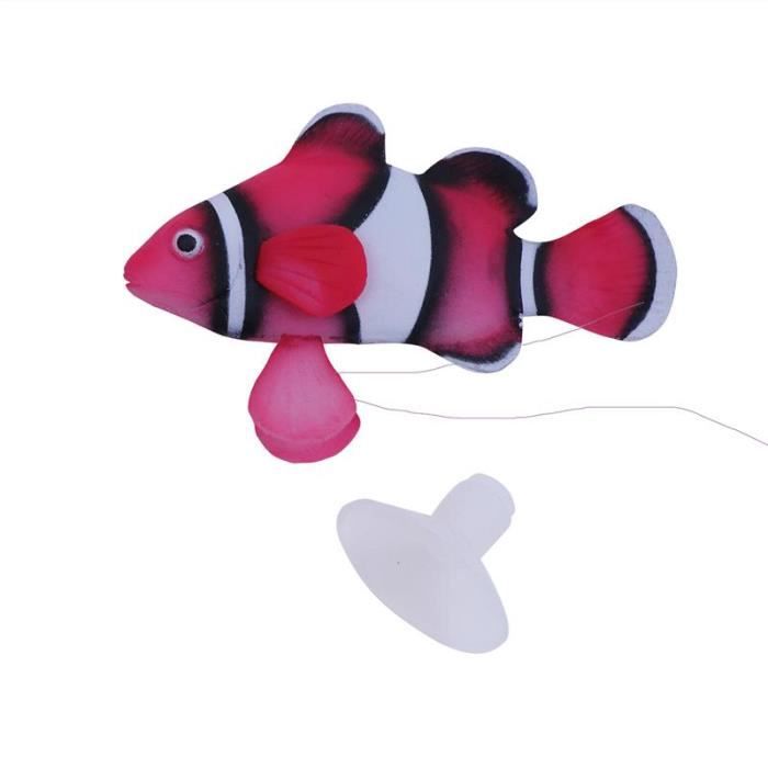 Faux poisson rouge, jouet Élmobile et flottant, ornement de clown