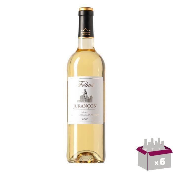 Fébus Jurançon - Vin blanc du Sud Ouest x6