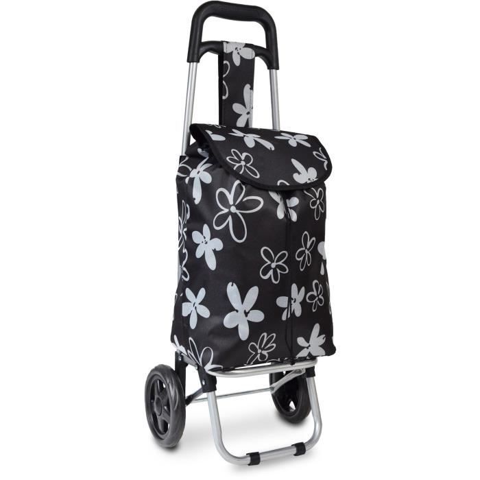 KINSTON Chariot de Course Flower Power Noir