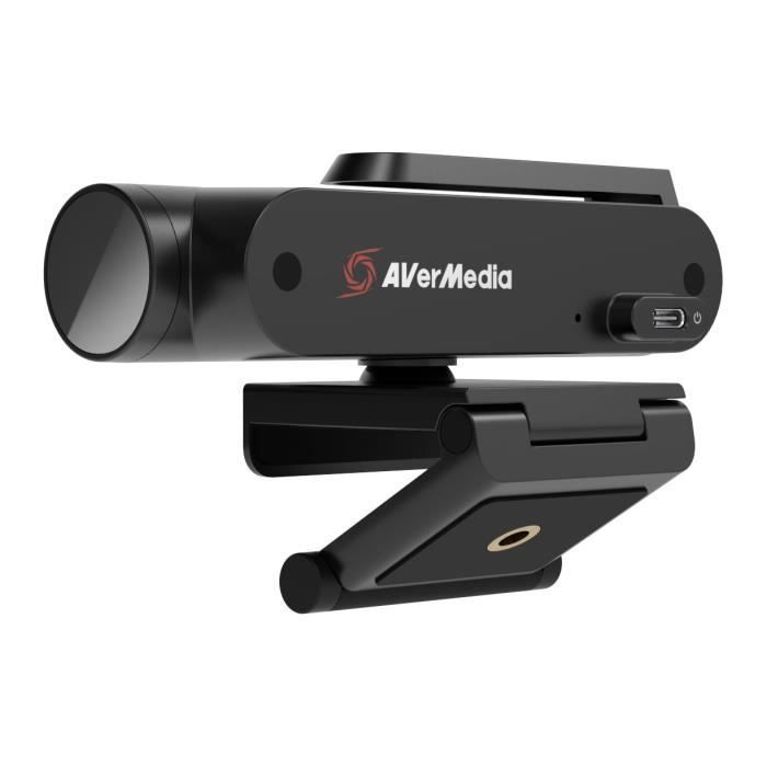 AverMedia Live Streamer CAM 513-Webcam Ultra Grand Angle 4K avec Intelligence Artificielle -Id‚al Streaming et Visioconf‚rence.