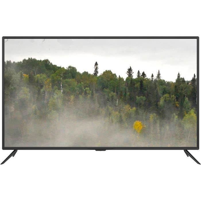 CONTINENTAL EDISON TV 4K Ultra HD - 55- (138cm) - 3 X HDMI - 2 X USB - Classe énergétique A +